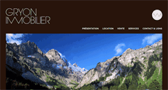 Desktop Screenshot of gryon-immobilier.ch