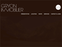Tablet Screenshot of gryon-immobilier.ch
